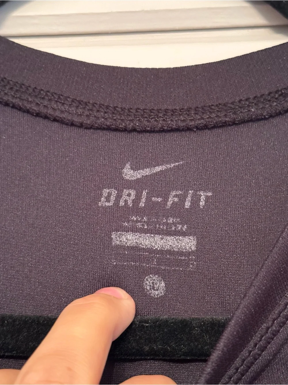 Nike Dri-Fit Men’s Black Short Sleeve Crew Neck T-Shirt With Logo